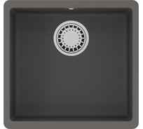 Кухонная мойка из кварцгранита Lemark SINARA 440-U цвет: серый шёлк комплектация: крепеж, сливная арматура с переливом в комплекте арт. 9910071