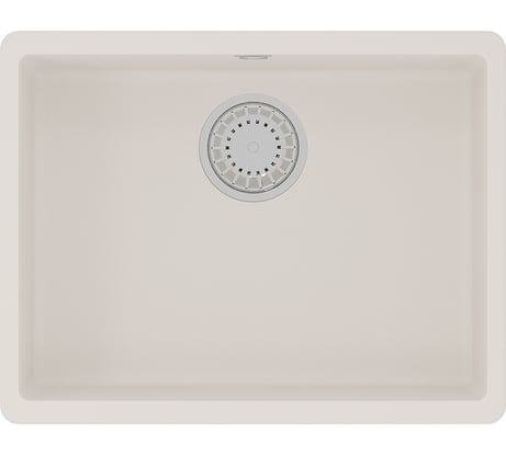Кухонная мойка из кварцгранита Lemark SINARA 540-U цвет: жасмин комплектация: крепеж, сливная арматура с переливом в комплекте арт. 9910076