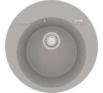 Кухонная мойка из кварцгранита Lemark SULA 550 цвет: грей комплектация: крепеж, сливная арматура с переливом в комплекте арт. 9910003