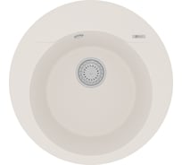 Кухонная мойка из кварцгранита Lemark SULA 550 цвет: жасмин комплектация: крепеж, сливная арматура с переливом в комплекте арт. 9910004