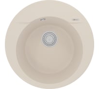 Кухонная мойка из кварцгранита Lemark SULA 550 цвет: шампань комплектация: крепеж, сливная арматура с переливом в комплекте арт. 9910006