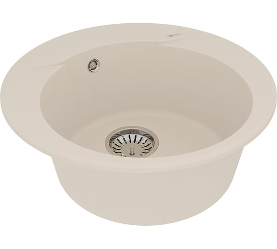 Кухонная мойка из кварцгранита Lemark SULA 550 цвет: шампань комплектация: крепеж, сливная арматура с переливом в комплекте арт. 9910006