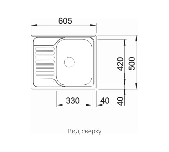 Мойка BLANCO TIPO 45 S Mini нержавеющая сталь матовая 516524