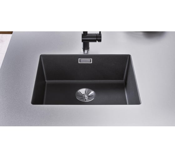 Мойка BLANCO SUBLINE 500 U SILGRANIT кофе с отводной арматурой InFino 523441