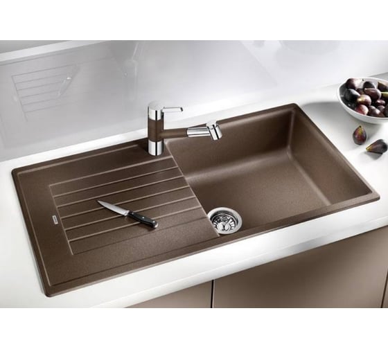 Мойка BLANCO ZIA 5S SILGRANIT антрацит 520511