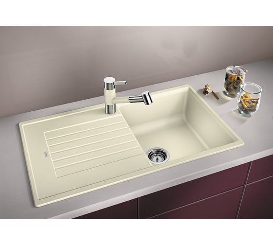 Мойка BLANCO ZIA 5S SILGRANIT антрацит 520511