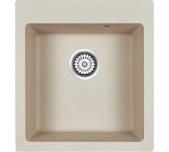 Гранитная мойка Paulmark KANTE 45 кварц 460х510 мм PM104651-QU