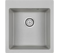 Гранитная мойка Paulmark KANTE 45 серый 460х510 мм PM104651-GR