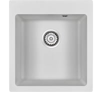 Гранитная мойка Paulmark KANTE 45 белый 460х510 мм PM104651-WH