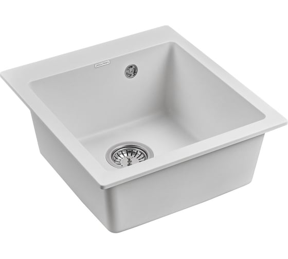 Гранитная мойка Paulmark KANTE 45 белый 460х510 мм PM104651-WH