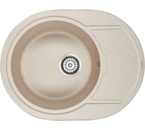 Мойка кварцевая Paulmark OVAL, кварц PM316502-QU 650х500 мм