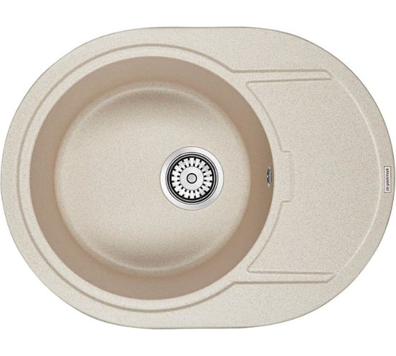 Мойка кварцевая Paulmark OVAL, кварц PM316502-QU 650х500 мм 1
