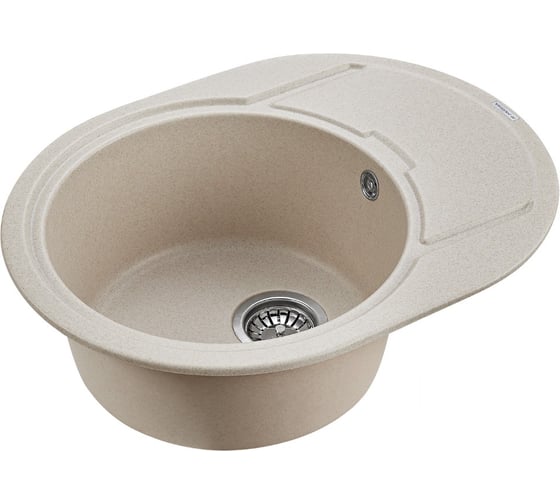 Мойка кварцевая Paulmark OVAL, кварц PM316502-QU 650х500 мм