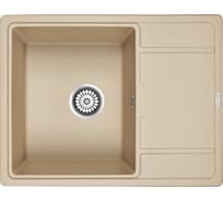 Гранитная мойка Paulmark FLUGEN 50-650 кварц 650х500 мм PM216550-QU