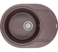 Мойка кварцевая Paulmark OVAL кофе 650х500 мм PM316502-CO