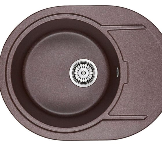 Мойка кварцевая Paulmark OVAL кофе 650х500 мм PM316502-CO