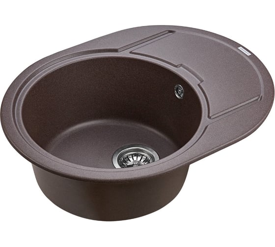 Мойка кварцевая Paulmark OVAL кофе 650х500 мм PM316502-CO