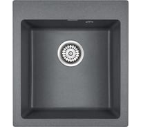 Гранитная мойка Paulmark KANTE 45 графит 460х510 мм PM104651-DG