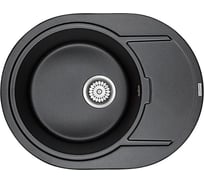 Мойка кварцевая Paulmark OVAL черный 650х500 мм PM316502-BL