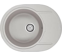 Мойка кварцевая Paulmark OVAL серый 650х500 мм PM316502-GR
