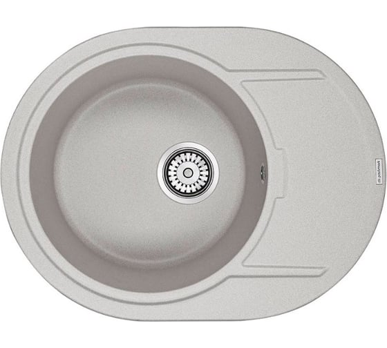 Мойка кварцевая Paulmark OVAL серый 650х500 мм PM316502-GR 1