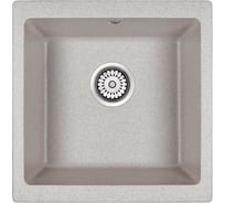 Гранитная мойка Paulmark GERA 50 серый 445х460 подстольный монтаж PM104546-GR