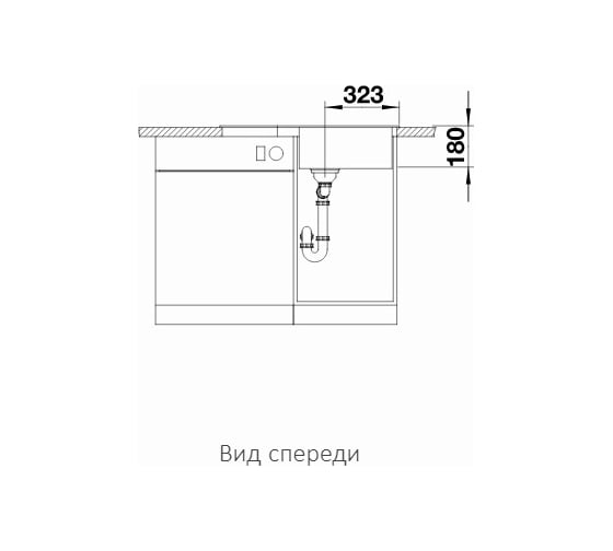Мойка BLANCO TAMOS 45 S Silgranit антрацит 521390