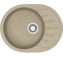 Мойка AQUADREAM матовая 10/Q5 (песочная), овал с крылом, 575x440x215 УТ000026752