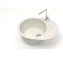 Мойка AQUADREAM матовая 10/Q7 (хлопок), овал с крылом, 575x440x215 УТ000026753