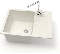 Мойка AQUADREAM матовая 151/Q7 (хлопок), прямоуг с крылом, 645x505x218 УТ000026785