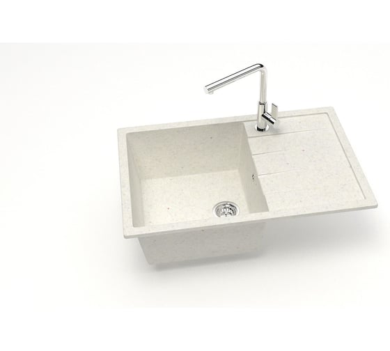 Мойка AQUADREAM матовая 161/Q7 (хлопок), прямоуг с крылом, 750x505x218 УТ000026793