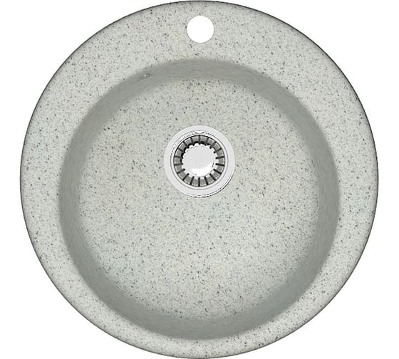 Мойка AQUADREAM матовая 30/Q10 (светло серая), круглая, 475x180 УТ000026772