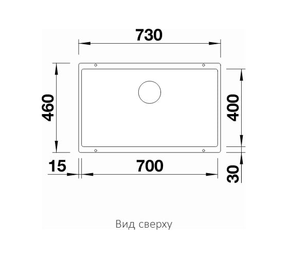 Мойка Blanco SUBLINE 700 U SILGRANIT жемчужный с отводной арматурой InFino 523445