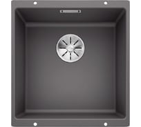 Мойка Blanco SUBLINE 400 U SILGRANIT темная скала с отводной арматурой InFino 523423