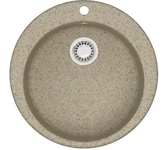 Мойка AQUADREAM 510/Q5 песочная, матовая, круглая, 507x200 мм УТ000026799 1