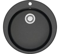 Мойка AQUADREAM 510/Q4 черная, матовая, круглая, 507x200 мм УТ000020189