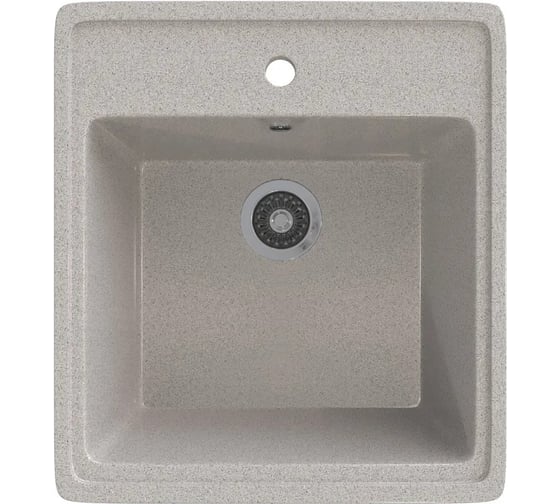 Врезная кухонная мойка GammaStone светло-серая GS-10-10 1