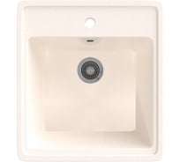 Врезная кухонная мойка GammaStone белая GS-10-31