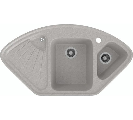 Врезная кухонная мойка GammaStone светло-серая GS-16-10