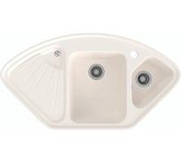 Врезная кухонная мойка GammaStone белая GS-16-31