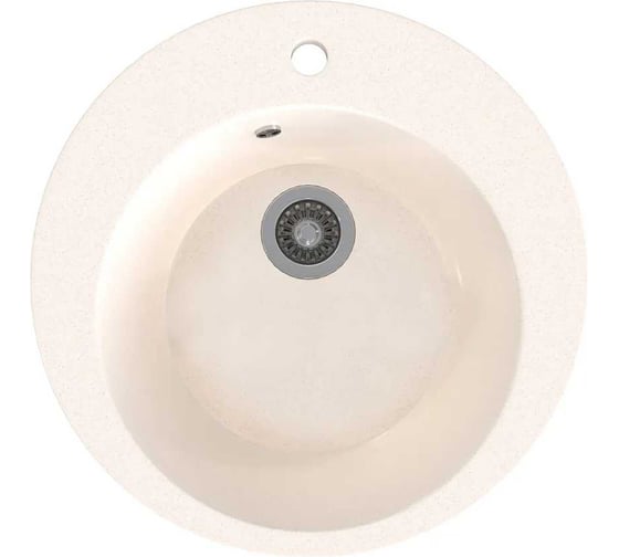 Врезная кухонная мойка GammaStone белый GS-20-31
