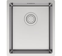 Кухонная мойка Paulmark LASSAN 38 UNI, брашированная нержавеющая сталь, 380х440мм, LA38-BS