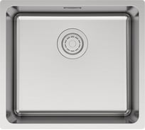 Кухонная мойка Paulmark YUNI 49 UNI, брашированная нержавеющая сталь, 490х440мм, YU49-BS