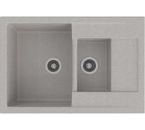 Врезная кухонная мойка GammaStone светло-серая GS-11-10