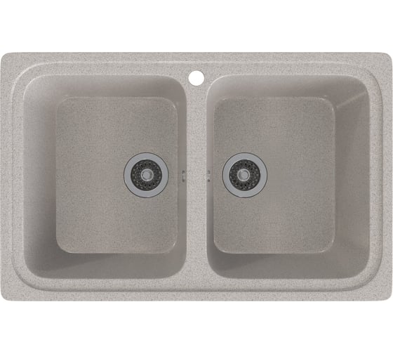 Врезная кухонная мойка GammaStone светло-серая GS-12-10 1