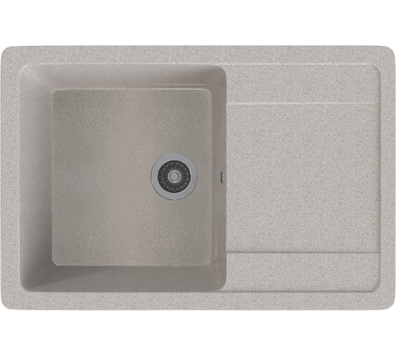 Врезная кухонная мойка GammaStone светло-серая GS-15-10