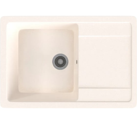 Врезная кухонная мойка GammaStone белая GS-15-31 1