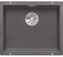 Мойка Blanco SUBLINE 500 U SILGRANIT темная скала, с отводной арматурой InFino 523433