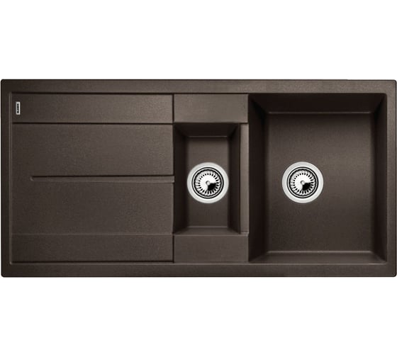 Мойка Blanco METRA 6 S Silgranit PuraDur кофе, с аксессуарами, с клапаном автоматом 515045