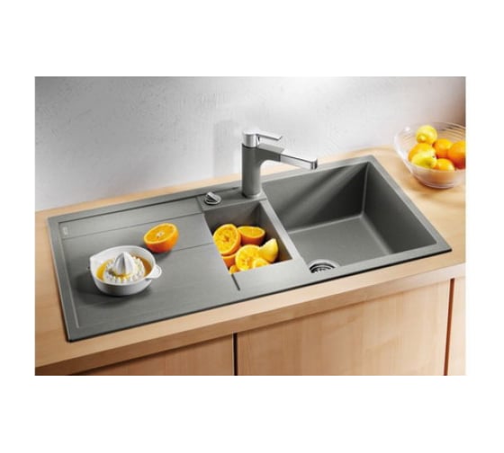Мойка Blanco METRA 6 S Silgranit PuraDur кофе, с аксессуарами, с клапаном автоматом 515045
